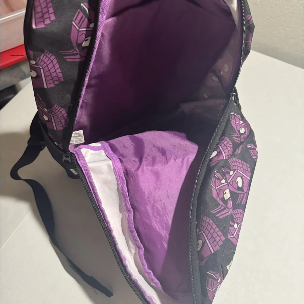 Fortnite Purple and Black Loot Llama Backpack w/ adj Straps #A111‎